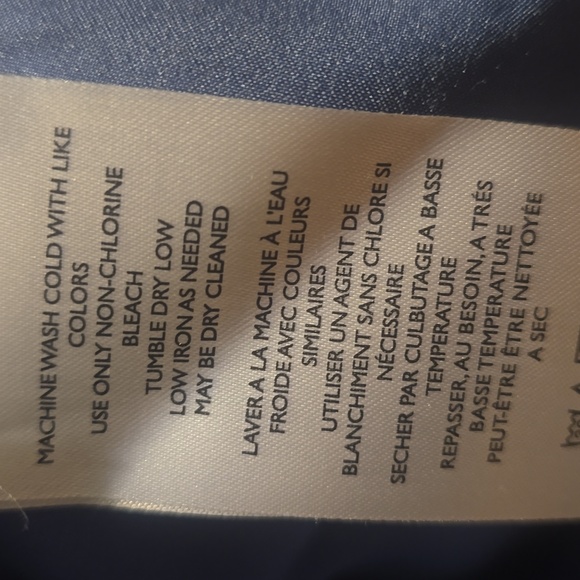 Free People Blue Striped Denim Barn Coat Jacket Corduroy Collar, M, Retail $248 - Picture 10 of 16